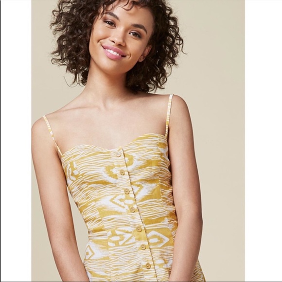 Reformation Canon Dress in Yellow Grain 0 - Picture 3 of 12